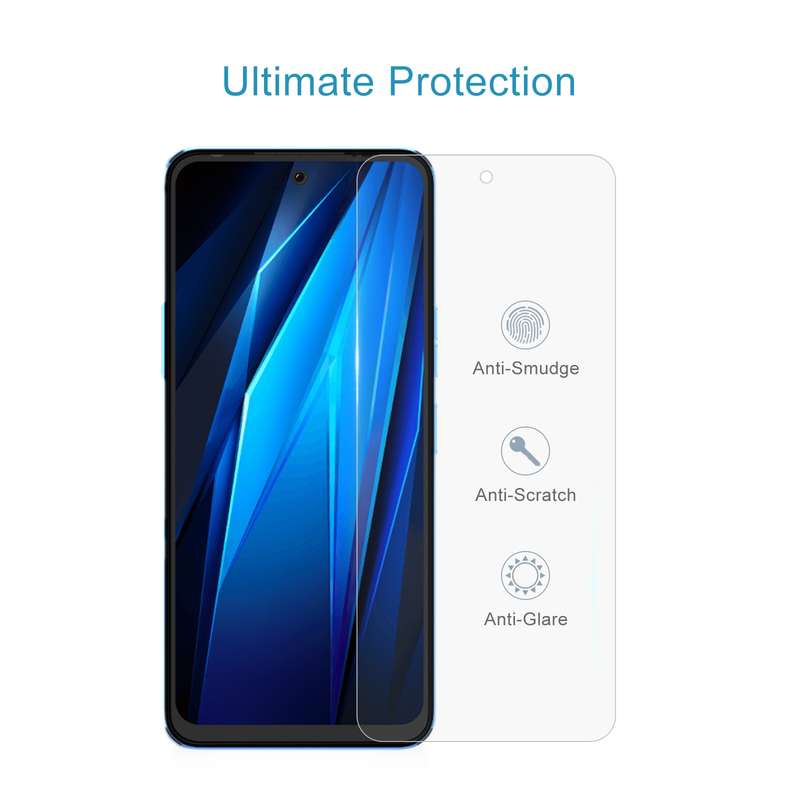 For TECNO Pova 5 4G 50pcs 0.26mm 9H 2.5D Tempered Glass Film