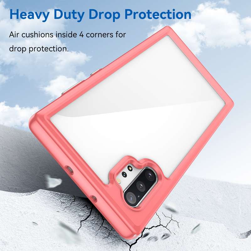 For Samsung Galaxy Note10+ 5G Colorful Series Acrylic + TPU Phone Case(Transparent)