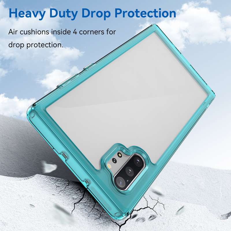 For Samsung Galaxy Note10+ 5G Colorful Series Acrylic + TPU Phone Case(Transparent)