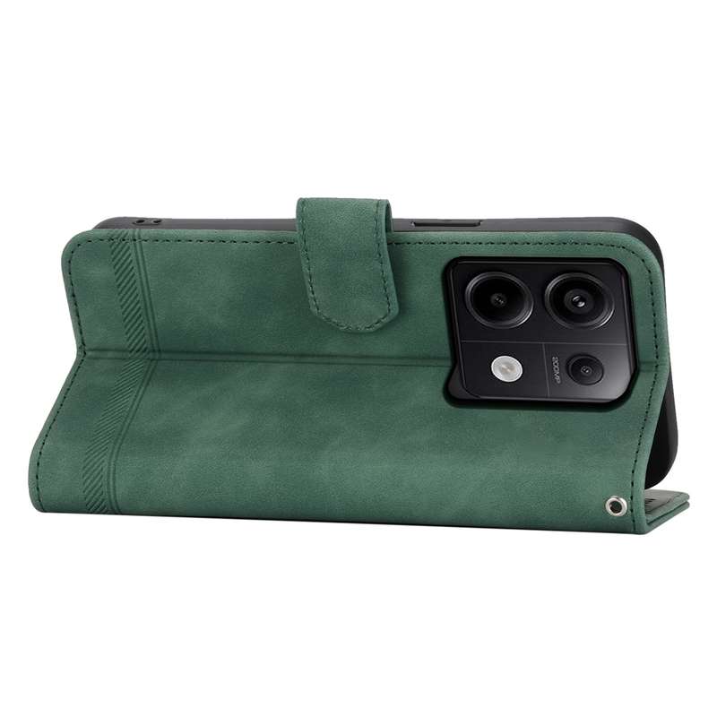 For Xiaomi Redmi Note 13 Pro 5G Dierfeng Dream Line TPU + PU Leather Phone Case(Green)