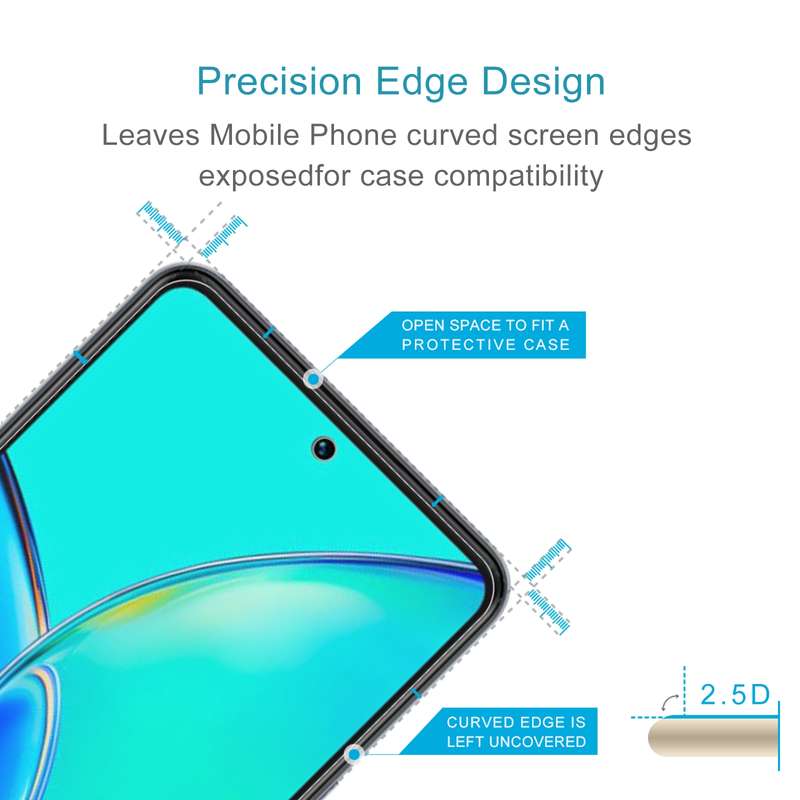 For vivo Y27s / Y77T 10pcs 0.26mm 9H 2.5D Tempered Glass Film