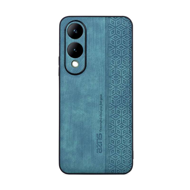 For vivo Y17S AZNS 3D Embossed Skin Feel Phone Case(Purple)