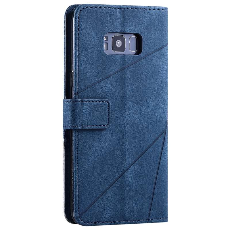 For Samsung Galaxy S8 Plus Skin Feel Splicing Horizontal Flip Leather Case with Holder & Card Slots