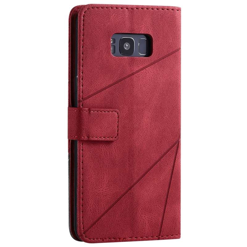 For Samsung Galaxy S8 Plus Skin Feel Splicing Horizontal Flip Leather Case with Holder & Card Slots