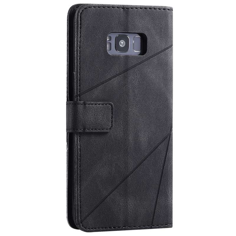 For Samsung Galaxy S8 Plus Skin Feel Splicing Horizontal Flip Leather Case with Holder & Card Slots