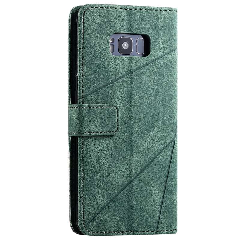 For Samsung Galaxy S8 Plus Skin Feel Splicing Horizontal Flip Leather Case with Holder & Card Slots