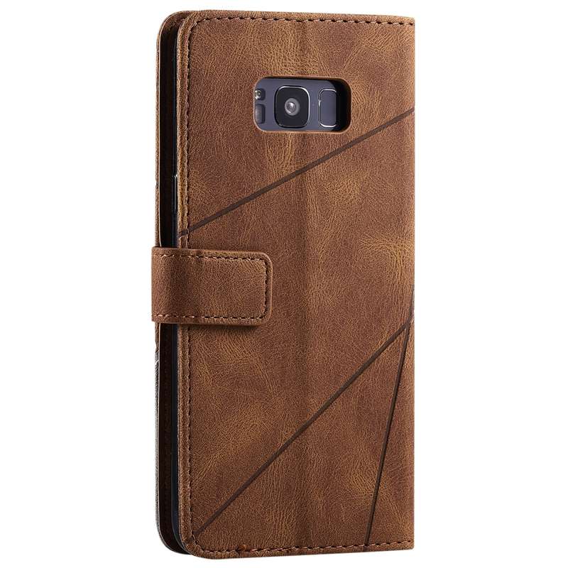 For Samsung Galaxy S8 Plus Skin Feel Splicing Horizontal Flip Leather Case with Holder & Card Slots