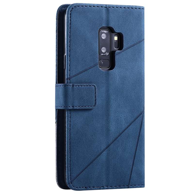 For Samsung Galaxy S9 Plus Skin Feel Splicing Horizontal Flip Leather Case with Holder & Card Slots
