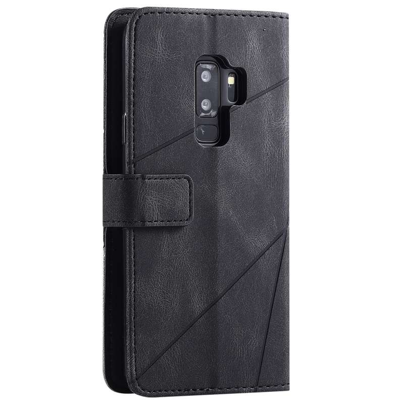 For Samsung Galaxy S9 Plus Skin Feel Splicing Horizontal Flip Leather Case with Holder & Card Slots