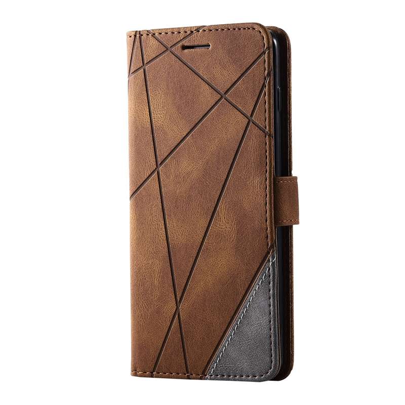 For Samsung Galaxy S10 Plus Skin Feel Splicing Horizontal Flip Leather Case with Holder & Card Slots
