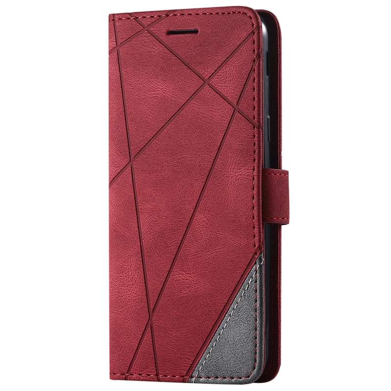 For Samsung Galaxy J6 Skin Feel Splicing Horizontal Flip Leather Case with Holder & Card Slots & Wal