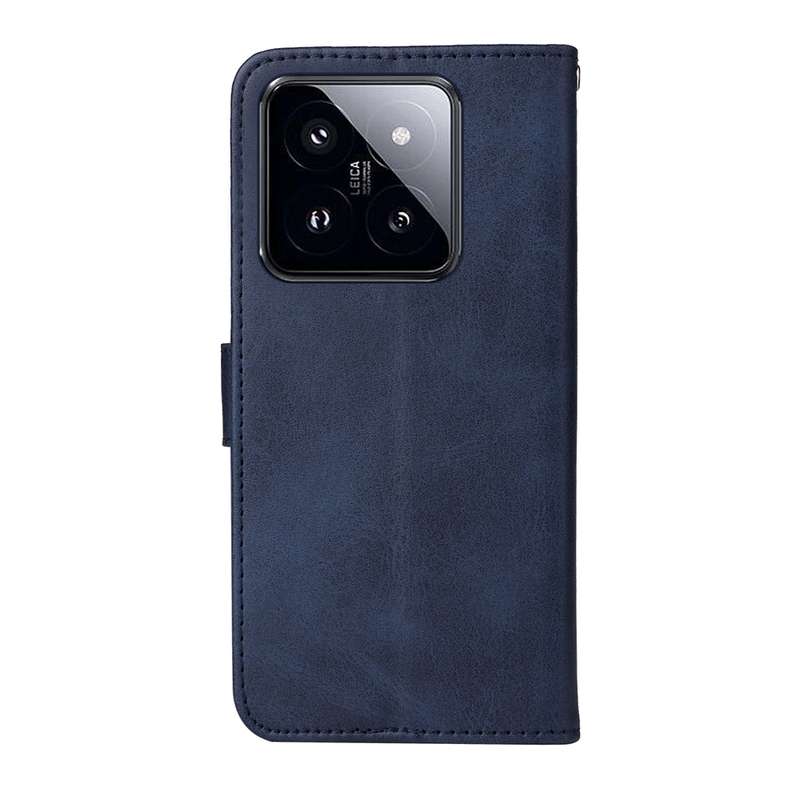 For Xiaomi 14 Pro Classic Calf Texture Flip Leather Phone Case(Blue)