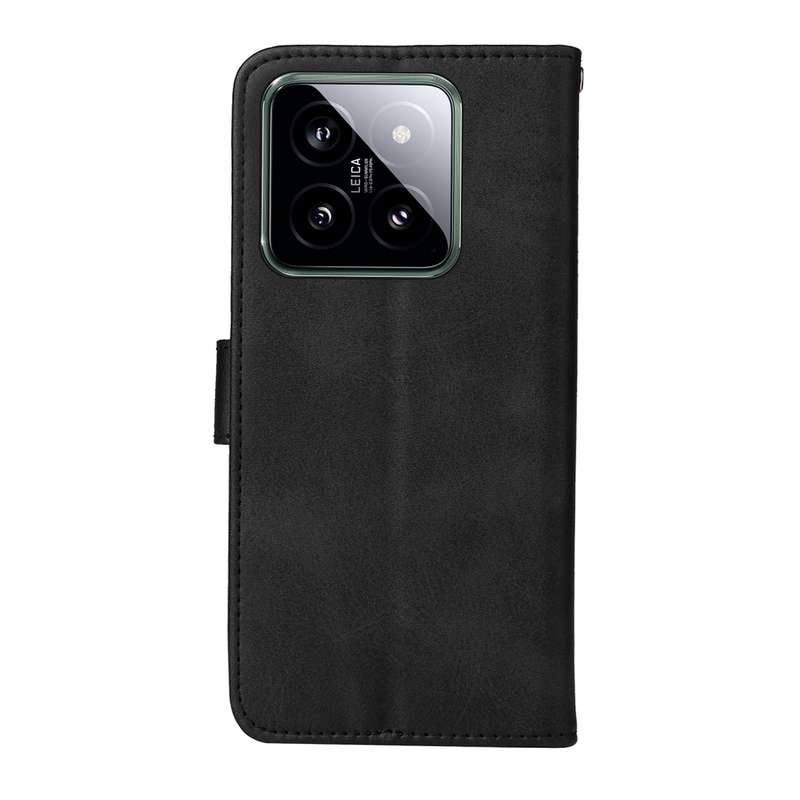 For Xiaomi 14 Classic Calf Texture Flip Leather Phone Case(Black)