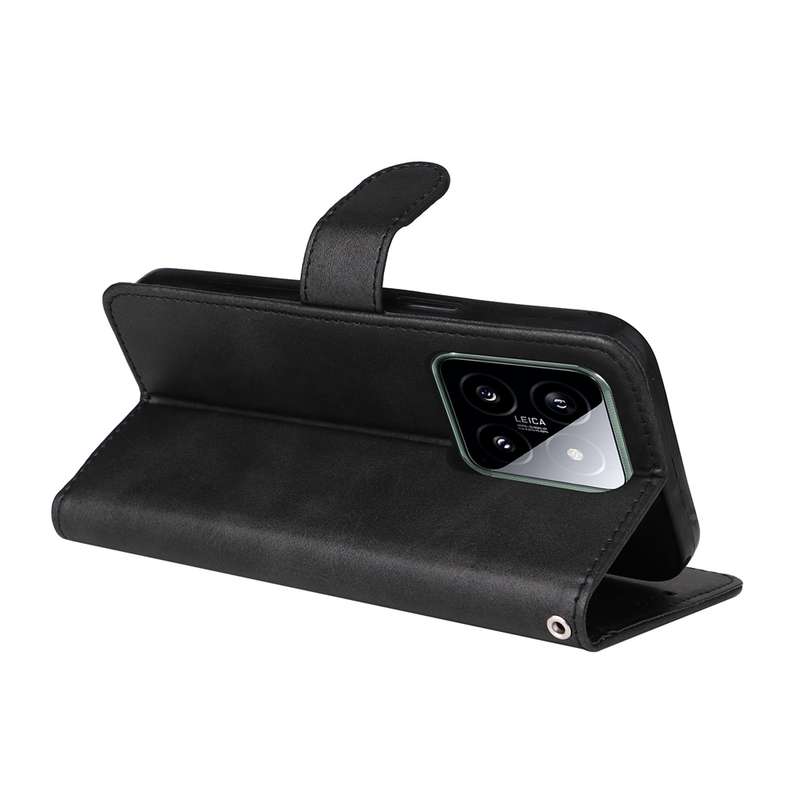 For Xiaomi 14 Classic Calf Texture Flip Leather Phone Case(Black)