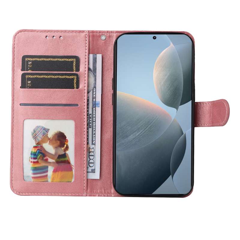 For Xiaomi Redmi K70 / K70 Pro Classic Calf Texture Flip Leather Phone Case(Rose Gold)