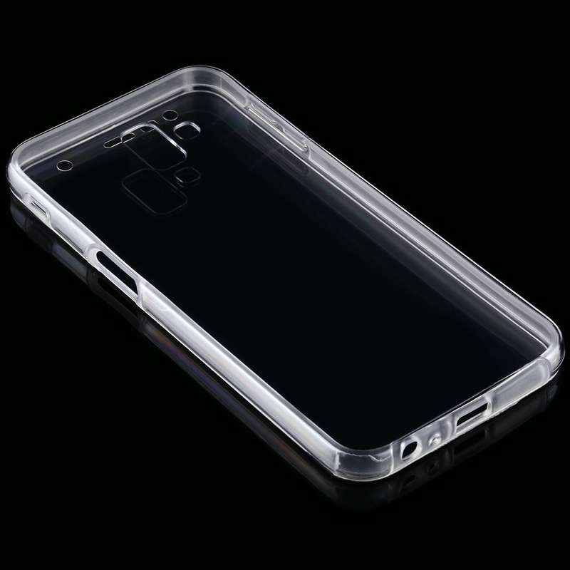 For Samsung Galaxy J6+ PC+TPU Ultra-Thin Double-Sided All-Inclusive Transparent Mobile Phone Case
