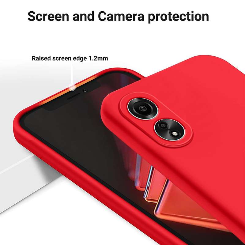 For OPPO A78 4G Pure Color Liquid Silicone Shockproof Phone Case(Yellow)