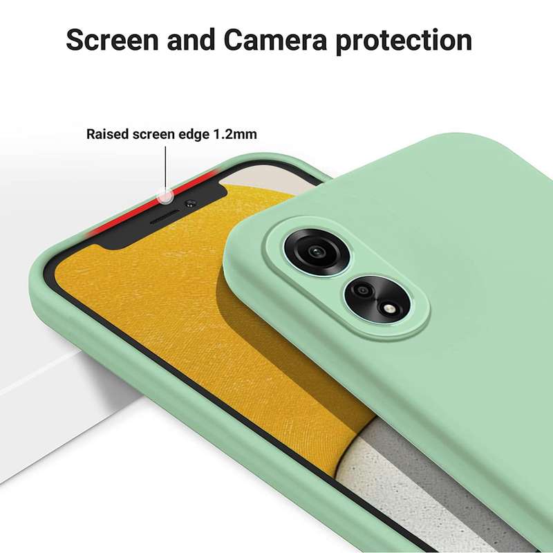 For OPPO A78 4G Pure Color Liquid Silicone Shockproof Phone Case(Yellow)