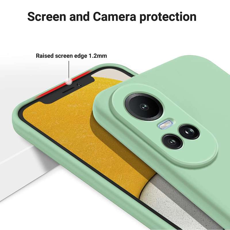For OPPO Reno10 / Reno10 Pro Global Pure Color Liquid Silicone Shockproof Phone Case(Green)