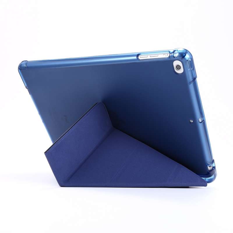 For iPad Air 2 Airbag Deformation Horizontal Flip Leather Case with Holder & Pen Holder(Black)