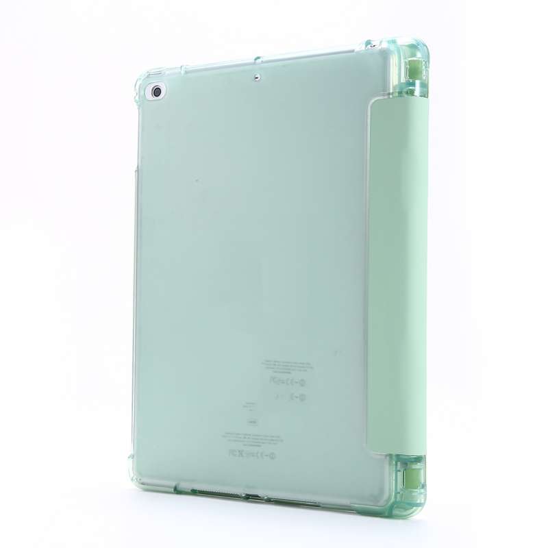 For iPad 9.7 (2018) & (2017) Airbag Horizontal Flip Leather Case with Three-fold Holder & Pen Holder