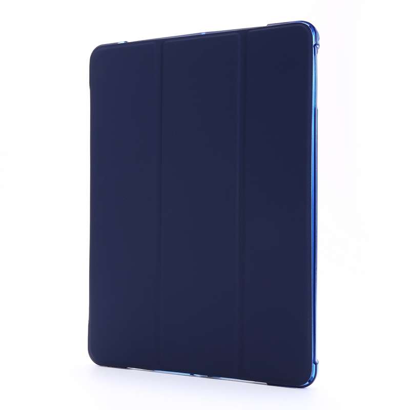 For iPad Air 2 Airbag Horizontal Flip Leather Case with Three-fold Holder & Pen Holder(Dark Green)