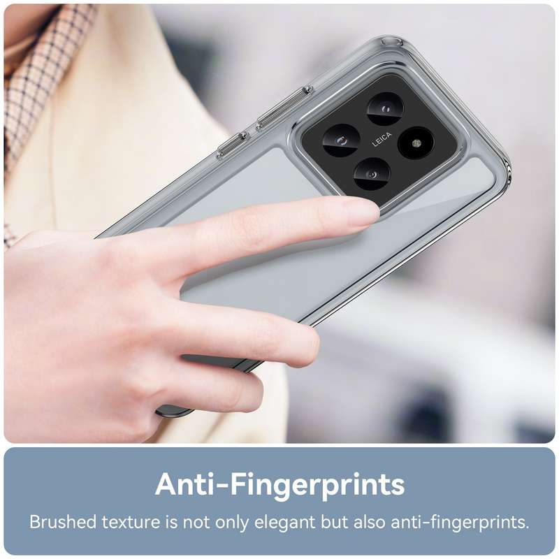 For Xiaomi 14 Pro Colorful Series Acrylic Hybrid TPU Phone Case(Transparent)