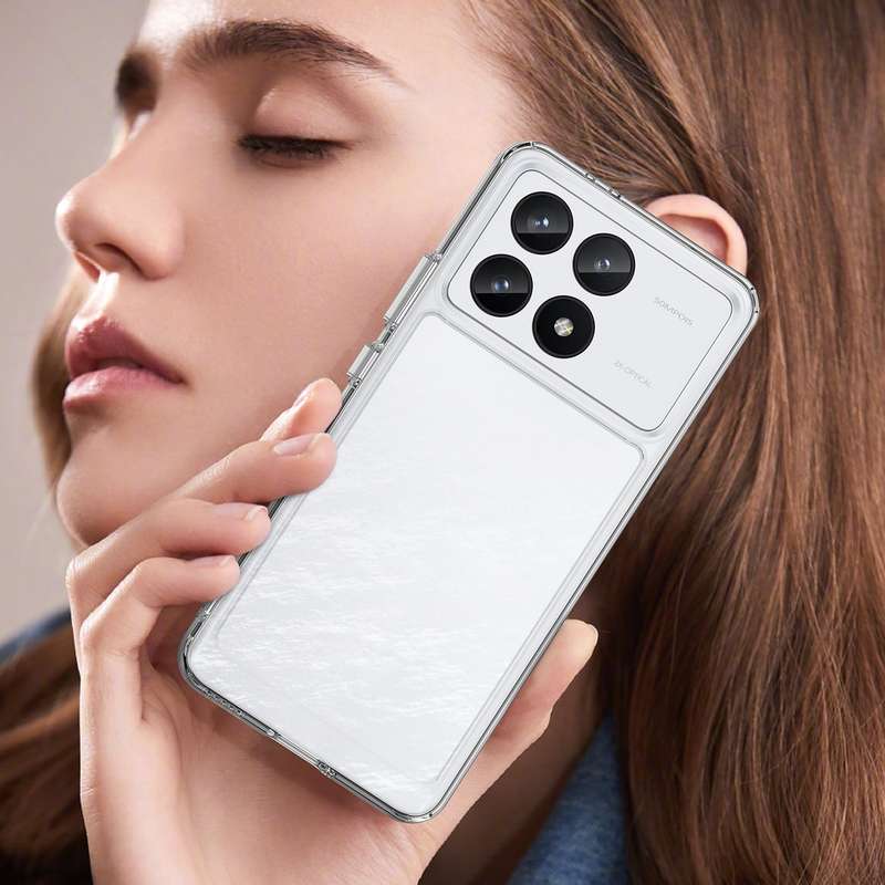 For Xiaomi Redmi K70 Pro Colorful Series Acrylic Hybrid TPU Phone Case(Transparent)