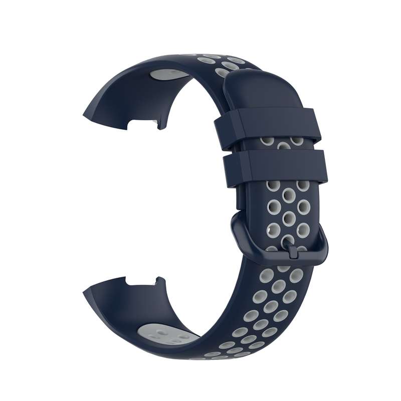 For Fitbit Charge 4 / Charge 3 / Charge 3 SE Watch Button Two Colors Silicone Replacement Strap Watc