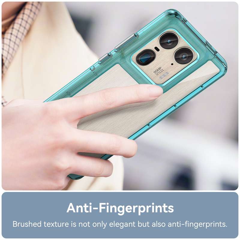 For Motorola Edge 50 Ultra Global Colorful Series Acrylic Hybrid TPU Phone Case(Transparent Blu