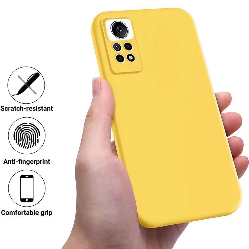 For Xiaomi Redmi Note 12 Pro 4G Pure Color Liquid Silicone Shockproof Phone Case(Black)
