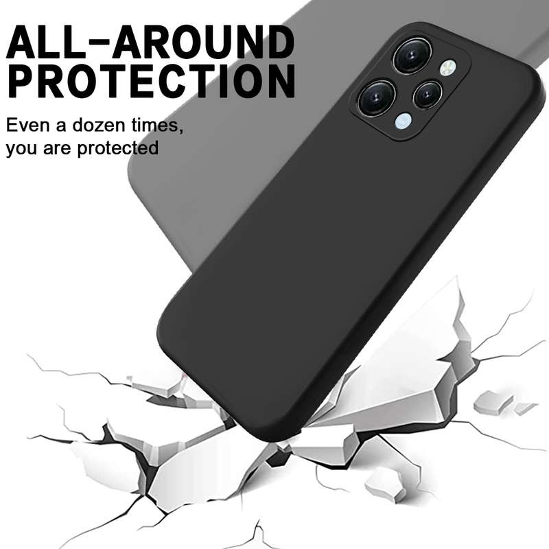 For OPPO A78 4G Shockproof Non-slip Thickening TPU Phone Case(Transparent)