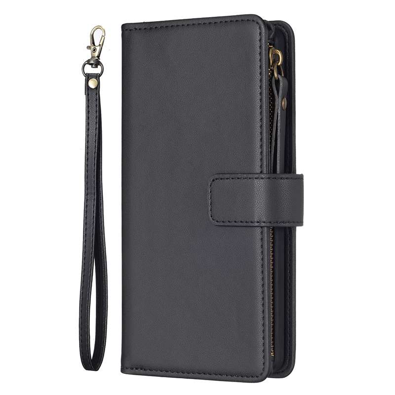 For vivo Y27 4G 9 Card Slots Zipper Wallet Leather Flip Phone Case(Green)