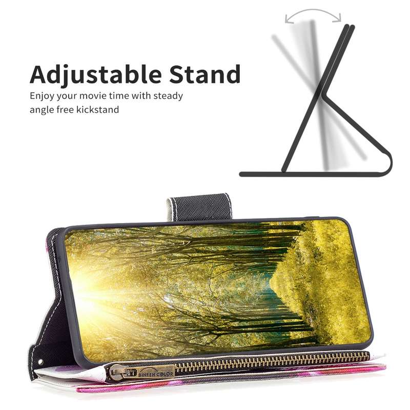 For Xiaomi Redmi Note 13 Pro+ 5G Colored Drawing Pattern Zipper Leather Phone Case(Sun Flower)