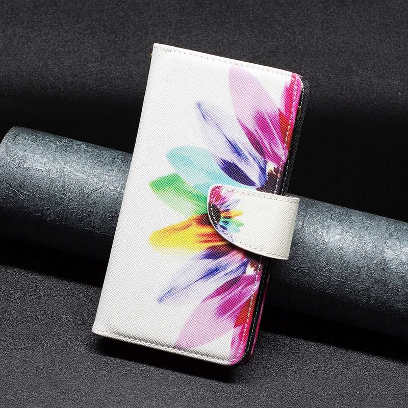For Xiaomi Redmi Note 13 Pro+ 5G Colored Drawing Pattern Zipper Leather Phone Case(Sun Flower)