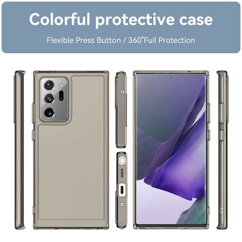 For Samsung Galaxy Note20 Ultra Candy Series TPU Phone Case(Transparent Grey)