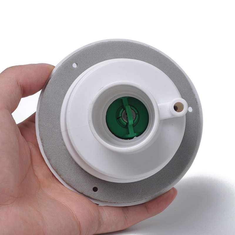 Locking Gravity Water Inlet Fill Dish Hatch Lock for RV Camper Trailer Cars(White)