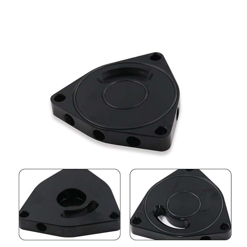 For Honda Civic 2015-2021 Car Turbo Blow Off Valve Plate Spacer BOV 1.5T Coupe Billet(Black)