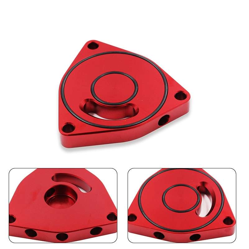 For Honda Civic 2015-2021 Car Turbo Blow Off Valve Plate Spacer BOV 1.5T Coupe Billet(Red)