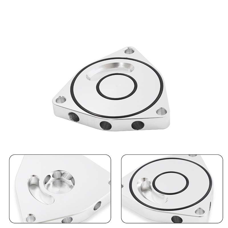For Honda Civic 2015-2021 Car Turbo Blow Off Valve Plate Spacer BOV 1.5T Coupe Billet(Silver)