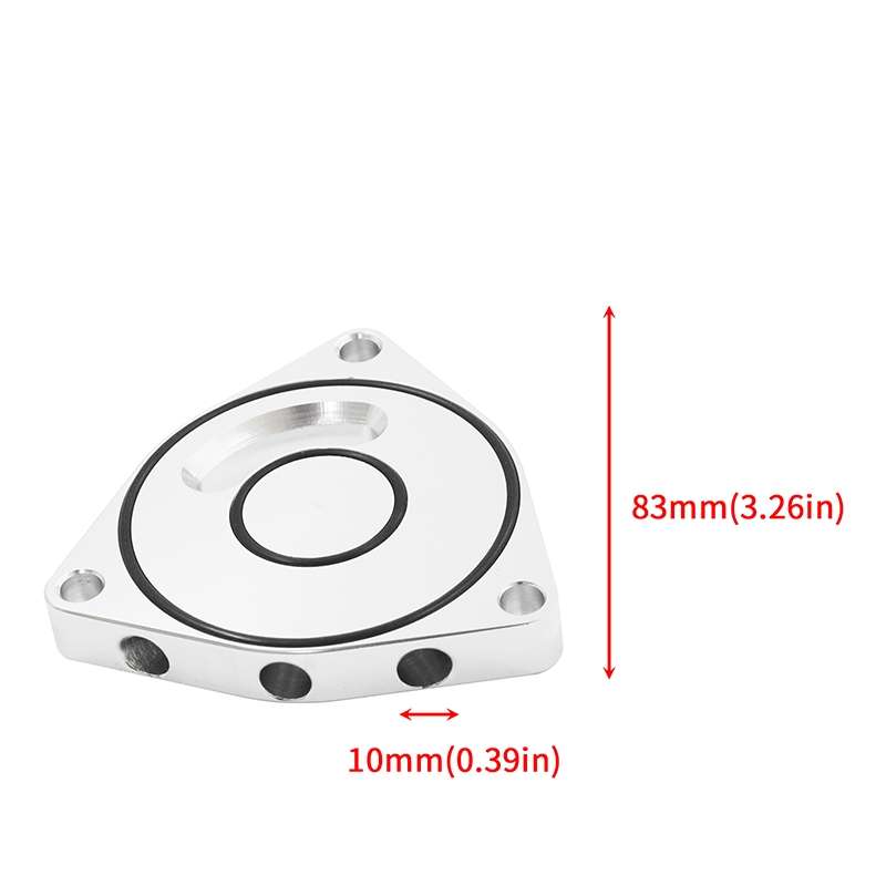 For Honda Civic 2015-2021 Car Turbo Blow Off Valve Plate Spacer BOV 1.5T Coupe Billet(Red)