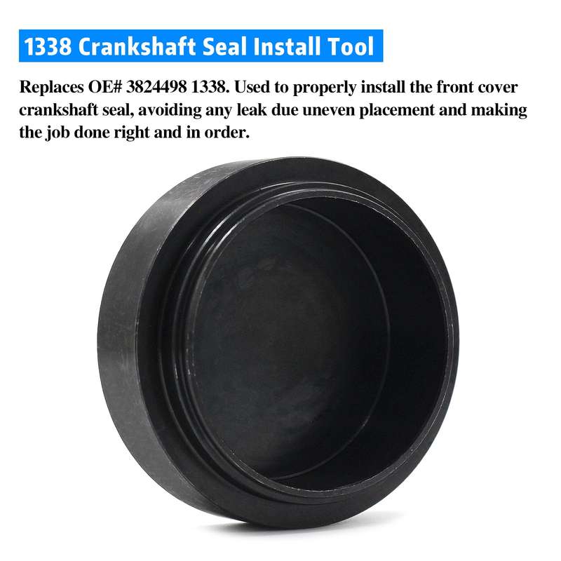 For Dodge Cummins 5046 Crankshaft Wear Sleeve + 1388 Front Cover Crankshaft Seal Installation Tool 1