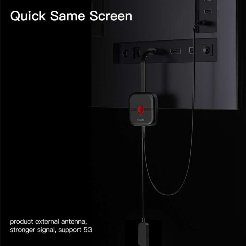 Yesido TV10 HD Wireless Screen Display Receiver, Specification:2.4G+4K(Black)