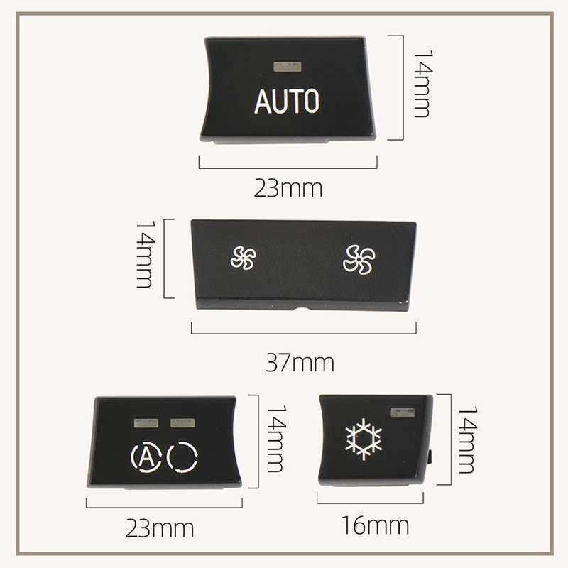 For BMW 1 Series / 3 Series / X1 / X3 Left Driving Car Air Conditioner Panel Switch Button A Key 641