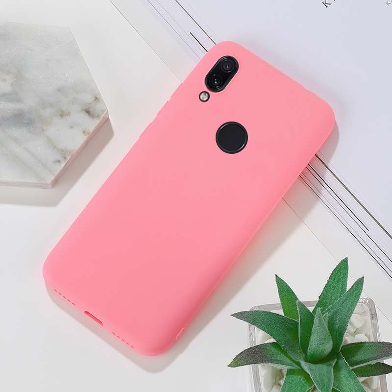 For Xiaomi Redmi 7 Shockproof Frosted TPU Protective Case(Red)