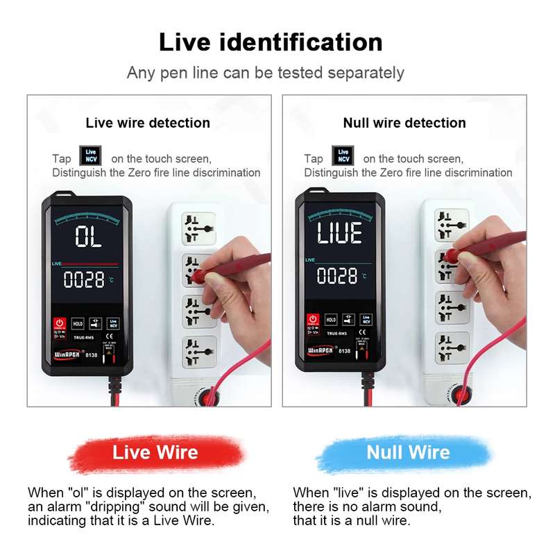 WinAPEX Smart Touch Screen Digital Multimeter, Model:8138