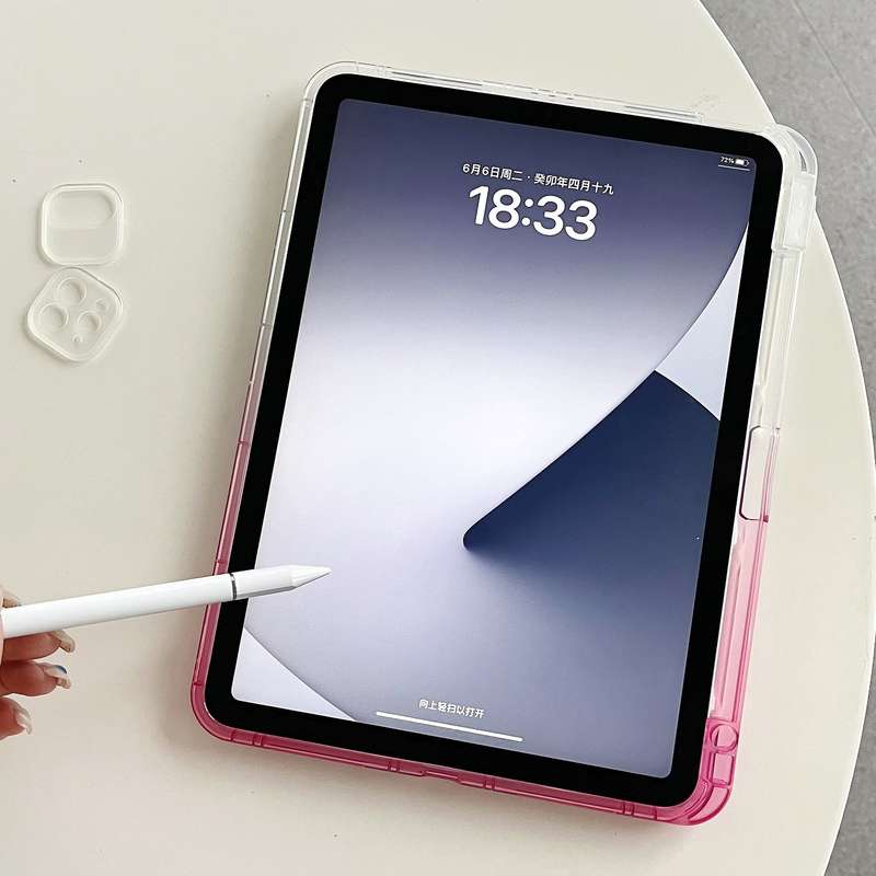 For iPad Air 11 2025 / 2024 Gradient Diamond Plaid TPU Tablet Case(Gradient Pink)