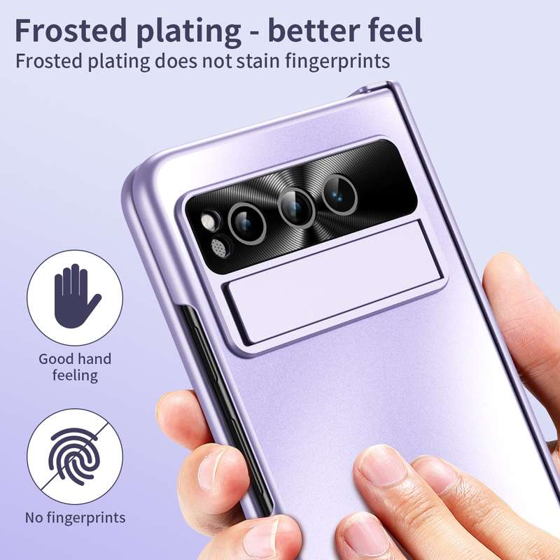 For Google Pixel Fold Integrated Electroplating Folding All-inclusive Phone Case(Silver)