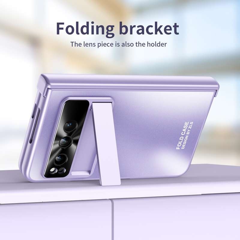 For Google Pixel Fold Integrated Electroplating Folding All-inclusive Phone Case(Silver)