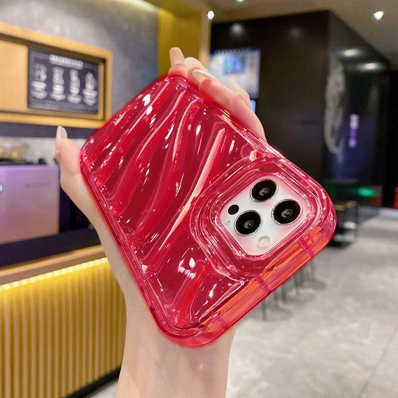 For iPhone SE 2022 /2020 / 8 / 7 Laser Sequin Waves TPU Phone Case(Transparent)